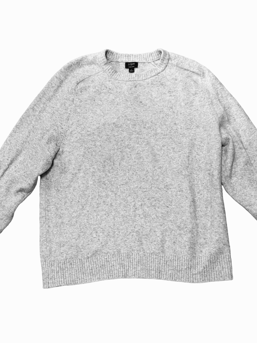 J. Crew Light Gray Crewneck Sweater